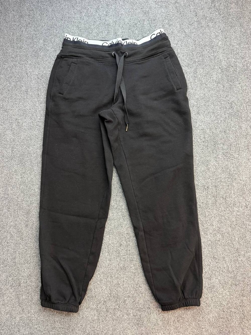 Calvin Klein Performance Women’s M Black Logo Waistband Jogger Sweatpants